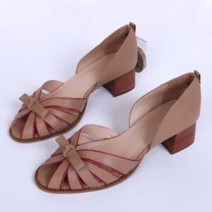 Peep Toe Cris Pelica Nude Salto 5cm 39